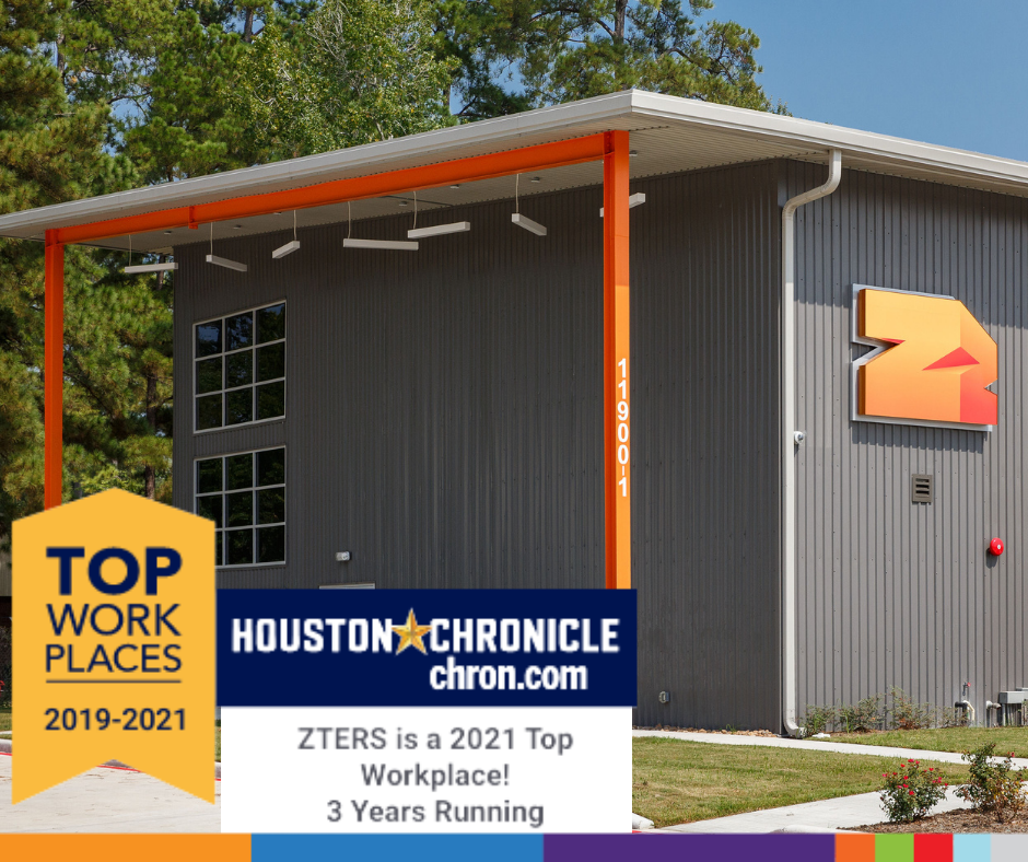 ZTERS Named Houston Chronicle Top Workplace Third Year Running