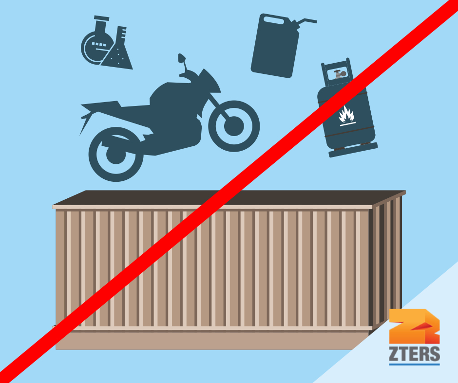 What Can’t Go In a Storage Container