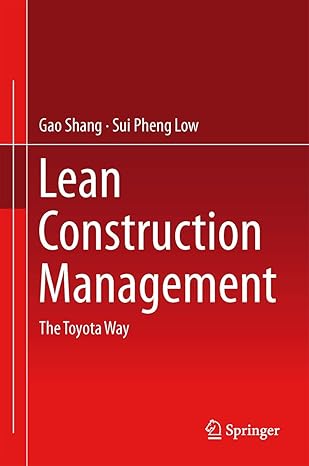A red gradient book cover for "Lean Construction Management: The Toyota Way" by Shang Gao and Sui Pheng Low