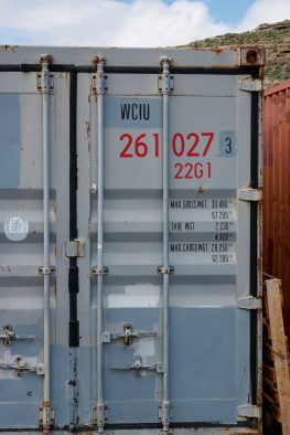 A picture depicting storage container rentals for Manufacturing Sites with a picture of a storage container