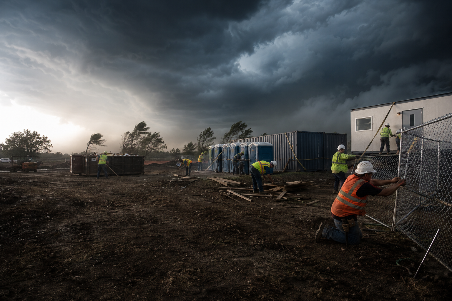 Construction site hurricane preparedness checklist for multi-site contractors