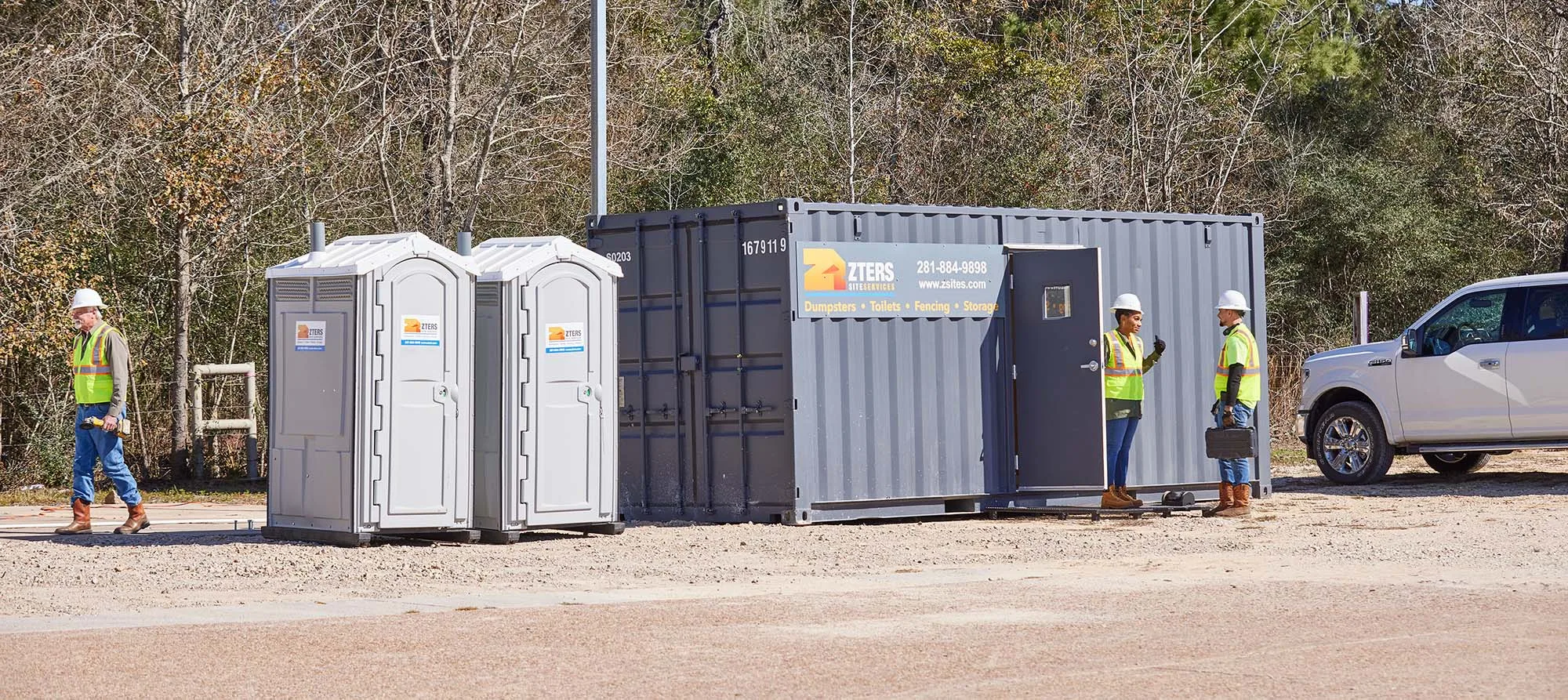Jobsite rentals work site